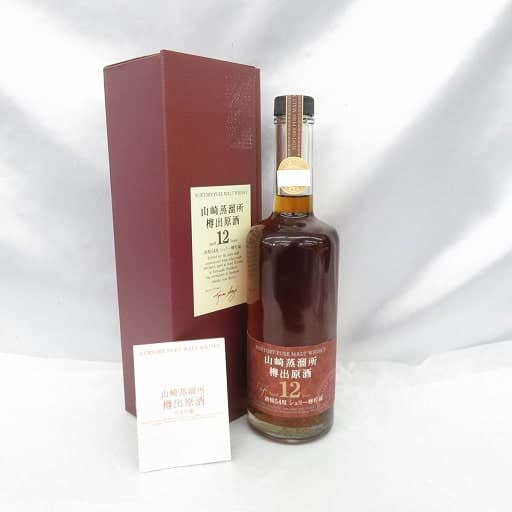 山崎蒸溜所 樽出原酒 12年 シェリー樽貯蔵 600mlの買取参考画像