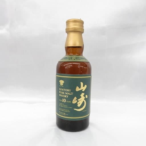山崎 10年 グリーンラベル ピュアモルト 50ml ミニボトルの買取参考画像