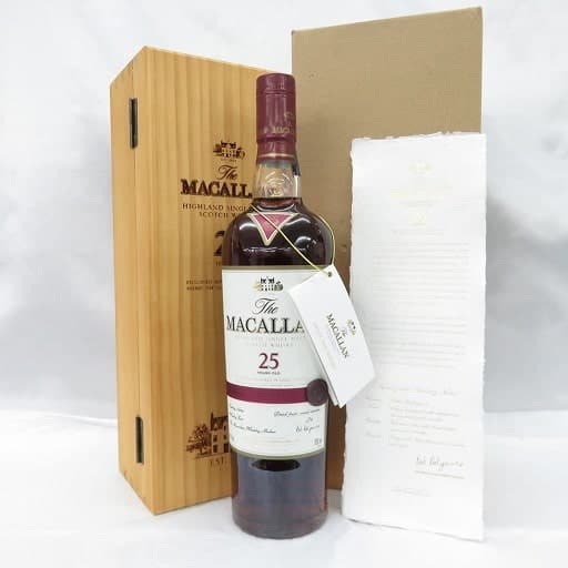 ザ・マッカラン 25年 シェリーオーク 旧ボトルの買取参考画像