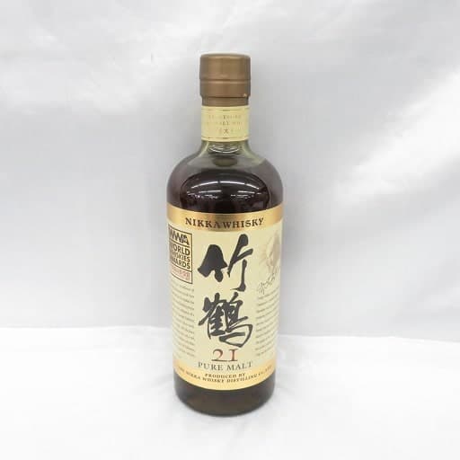 竹鶴 21年 ピュアモルト WWA 受賞記念ラベルの買取参考画像