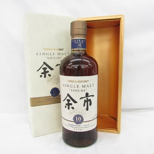 余市蒸溜所 10年貯蔵 シングルモルトの買取参考画像