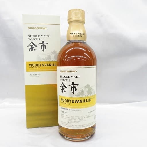 余市 蒸溜所限定 ウッディ＆バニラ 500mlの買取参考画像