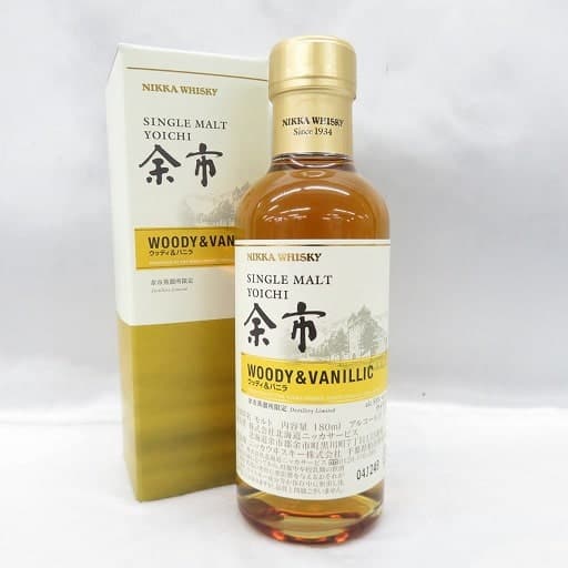 余市 蒸溜所限定 ウッディ＆バニラ 180mlの買取参考画像