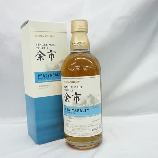 余市 蒸溜所限定 ピーティ＆ソルティ 500mlの買取参考画像