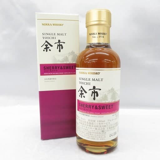 余市 蒸溜所限定 シェリー＆スイート 180mlの買取参考画像