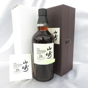 山崎 25年 シングルモルト 旧型 完品の買取参考画像