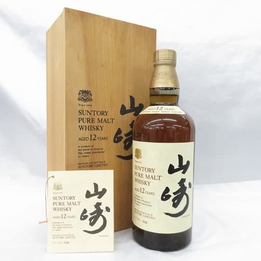 山崎 12年 ピュアモルト 特級表記 760ml 木箱の買取参考画像